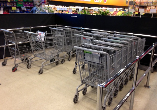 The RIGHT PLACE to put a shopping cart.