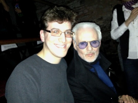 Michael Des Barres and I hanging out before his concert in NYC. 
