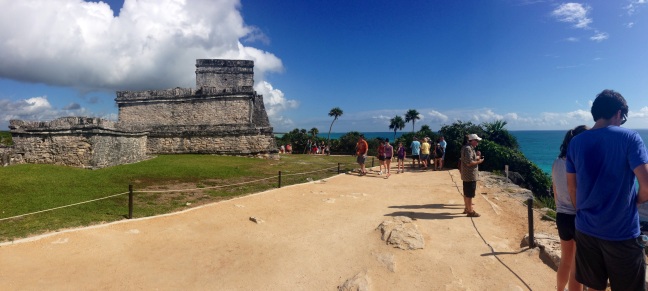 We also visited Tulum where there are Mayan ruins and a beautiful beach.