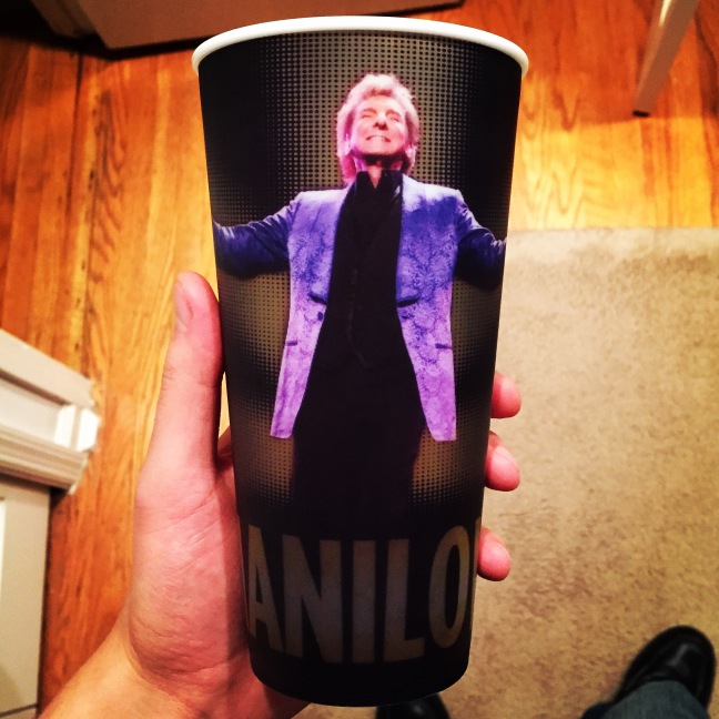 Everyone got a free Barry Manilow cup on their way out.