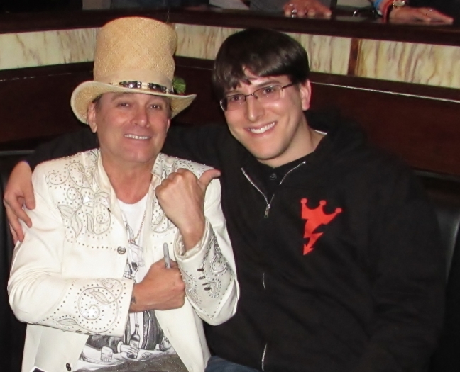 Meeting Robin Zander after his concert in NYC on February 5.